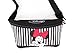 Disney Mickey Minnie Mouse Zippered Waist Fanny Pack Belly Small Bag (Minnie Stripe)