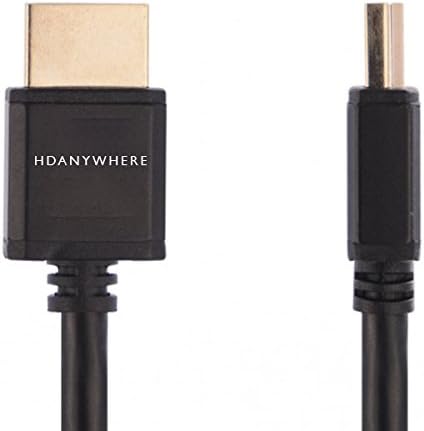 HDanywhere 100 cm/ 1m Slim Wire High Speed HDMI Cable with Ethernet - Black