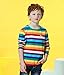 HowJoJo Baby Boys Girls Cotton Long Sleeve T-Shirts Kids Rainbow Striped Shirts 2T
