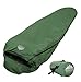 Tough Outdoors Mummy Sleeping Bag - Camping Sleeping Bags for Adults - Compact Sleeping Bag w/Compression Sack - Backpacking Sleeping Bag for Summer, Mild & Winter Weather - Hooded Sleeping Bag