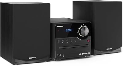 Sharp XL-B517D(BK) 45W Hi-Fi Micro System Bluetooth DAB/FM CD USB Black