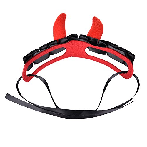 Small Pet Costume Halloween Headdress Festival Fancy Dress Up for Small Cats Dogs With Tying Strap - Thumbnail 2