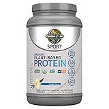 Garden Of Life Sport Organic Plant-Based Protein - BCAA Amino Acid Protein Powder, Vanilla 28.4oz (1lb 12oz / 806g) Powder