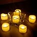 Candle Choice Votive Candles, 48 Pack Flameless LED Flickering Tea Light Battery Operated Flickering Small Tealights for Thanksgiving Wedding Birthday Baby Party Christmas Decor Halloween Decorations
