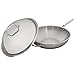 Amazon Brand – Stone & Beam Wok With Dome Lid, 13 Inch, Tri-Ply Stainless Steel