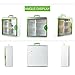 Glosen Medicine Cabinet with Key Wall Mounted Medication Lock Box 【 Green 15x 6.7 x 13 Inch】 Portable Storage Container Big Capacity