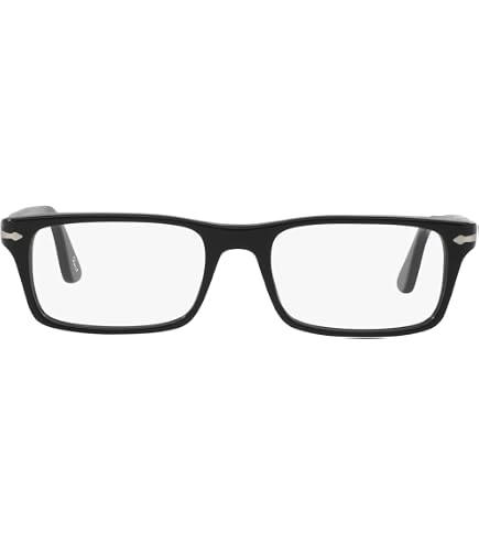 Amazon.com: Persol PO 3012V 95 Black Plastic Rectangle Eyeglasses