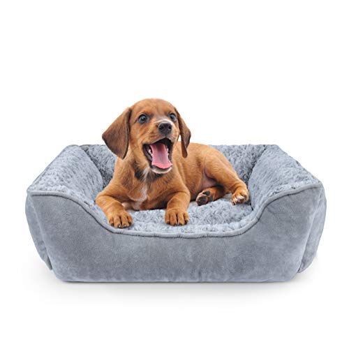 SIWA MARY Rectangle Dog Bed Machine Washable Pet Bed, Soft and Thickened Enough Breathable Dog