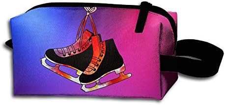Ice Skating Skates Travel Cosmetic Bag Portable Organizer Multifuncition Handbag