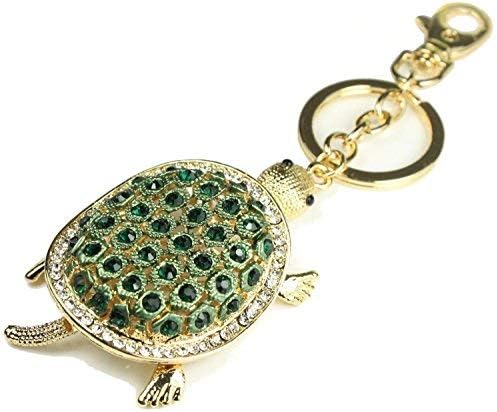 Quadiva Bag Charm Turtle decorated with crystals, bag jewellery for ladies