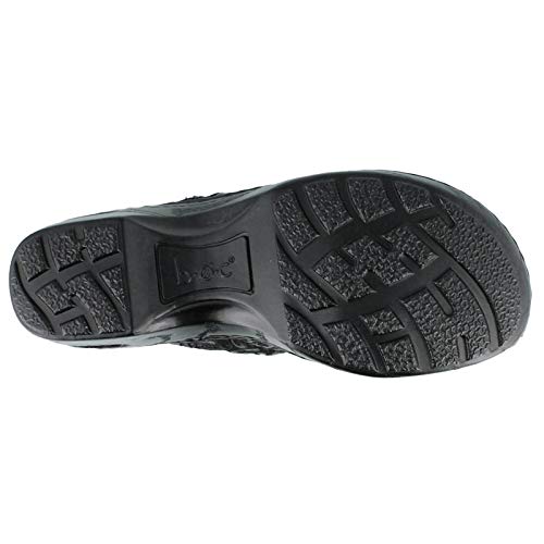 B.O.C. Women's, Peggy Clog Black Tooled 8.5 W