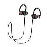 top4cus U8 Bluetooth V4.1 Earbuds Wireless Sports Headphones In-ear Sweatproof Headset with Microphone for Running and Fitness - Black