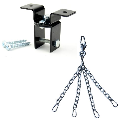 Yes4All Heavy Duty Boxing Chain and Swivel and (your choice) Wood Beam Heavy Bag Hanger