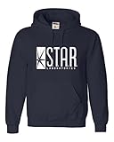 Small Navy Blue Adult Star Labs Sweatshirt Hoodie