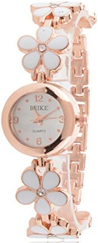 Findmecatalog Women Watches Quartz Watch Vintage Style Bracelet White