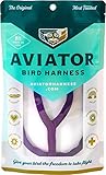 The AVIATOR Pet Bird Harness and Leash: Large Purple