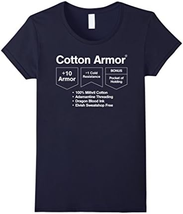 Womens Cotton Armor: Role Playing T-shirt Medium Navy