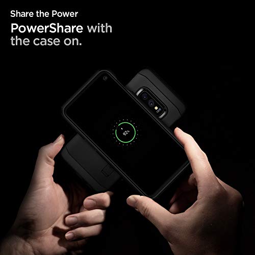 Spigen Funda para Samsung Galaxy S10E Tough Armor con Kickstand y Certificado de Extrema protección - Negro - Imagen 5