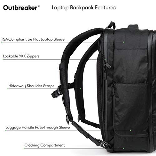 Tortuga Outbreaker Laptop Backpack for Work or Travel with Deluxe