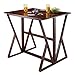 Winsome Wood Harrington Drop Leaf High Table, Antique Walnut