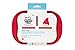 Kinderville Silicone Divided Plates - Green, Orange, Red and Blue (4 Pack)