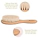 4 Piece Baby Hair Brush Set with Natural Hair Products: Baby Brush, Cradle Cap and Baby Comb | Baby Essentials or Baby Registry for Baby Shower | Baby Gift Set for Newborn, Toddler or New Mom