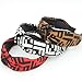 Designer Fendi Letter Logo Headbands - Cross Knot Wide Hard Hairbands for Women - Fashionable FF Print Hair Hoops for Girls - 3Pcs of Pack (FF Print Style)