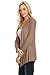 Open Front Cardigan Sweater for Women ,Khaki,Large