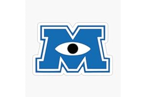 DECALS Monsters Inc Logo Sticker - Graphic for Auto, Wall, Laptop, Cell, Truck - Windows, Cars