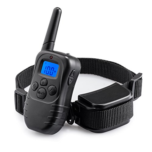 PuPoPan 330 Yards Rechargeable Shock Training Collar with Remote, Electronic Dog Training Collar - All Size Dogs (10Lbs - 100Lbs)