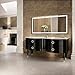 Krugg | Large 60 Inch X 30 Inch LED Bathroom Mirror | Lighted Vanity Mirror Includes Dimmer & Defogger | Wall Mount Vertical or Horizontal Installation |
