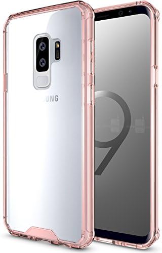 Galaxy S9 Plus Case, URMax [Air Hybrid] Ultra Thin Shockproof [Crystal Clear] Back Protective Case + TPU Bumper Cover for Samsung Galaxy S9 Plus - (Rose Gold)