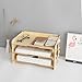 HOOMELE 3 Layer Wood File Tray / 3 Tier Desk Organizer/Desktop Letter Tray Organizer/Files and Folder Tray/Paper Stacking Trays/Filing Organizer/Letter and Paper Organizer Nature