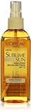L'oreal Paris Sublime Sun Advanced Sunscreen Oil Spray SPF 15, 5.0 Ounce(pack of 3)