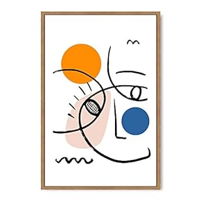 signwin Framed Canvas Wall Art Boho Decor Illustration...