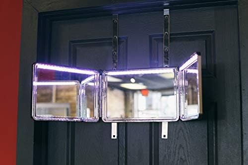 Self Cut System 2 0 Led Lighted Black Lambo 3 Way Mirror With Free Educational Mobile App Amazon Com Au Beauty