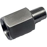 Autobahn88 Stainless Steel Instrument Adapter - M10x1.5 Male to 1/8 NPT Female