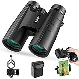 BNISE Binoculars for Adults Compact, 10X42 HD Professional, BAK4 Prism FMC Lens, Suitable for Outdoor Travel, for Bird Watching, for Hunting, Concerts, with Smartphone Adapter