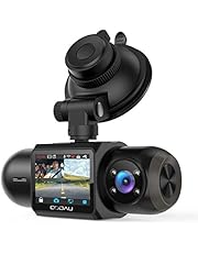 1080P FHD Built-in GPS Wi-Fi Dash Cam, Front and Inside Car Camera Recorder with Infrared Night Vision, Sony Sensor, Supercapacitor, 4 IR LEDs，G-Sensor, Parking Mode, Loop Recording (D30)