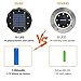 Leknes Solar Ground Lights，Upgrade Solar Powered Solar Garden Lights Solar Disk Lights Outdoor Waterproof Solar Landscape Lighting Auto on/Off with Sensor for Patio Pathway Garden Lawn Yard, 4 Pack