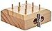 Jamar 9-Hole Wooden Pegboard, Peg Test and Pegs to Improve Fine Motor Coordination & Finger Dexterity, Hand exercise Test for Rehabilitation & Occupational Therapy to Improve Motor Skills