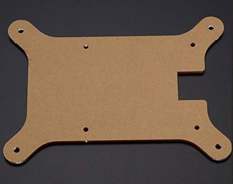 HUANRUOBAIHUO 6 Capas de acrílico Transparente Clara del Caso de Shell del recinto con la Insignia for Raspberry Pi 3 Modelo B & Frambuesa Pi 2 Partes de la Impresora 3D