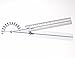 Set of 6 Piece Spinal Finger Goniometer Protractor Ruler 360 Degree 12 inch 8 inch 6 inch (A2Z)