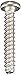18-8 Stainless Steel Thread Rolling Screw for Plastic, Passivated Finish, Pan Head, Phillips Drive, #8-16 Thread Size, 1
