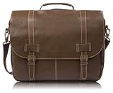 Rockdale Classic Laptop Messenger Bag, Brown - Briefcase Designed to Fit Laptops 13