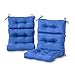 Greendale Home Fashions Outdoor High Back Chair Cushion (set of 2), Marine