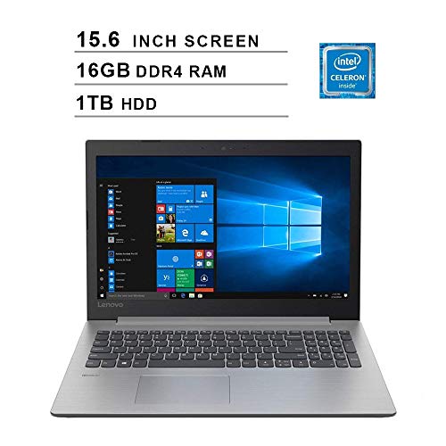 2020 NexiGo Ideapad 330 15.6 inch Business Laptop| Intel 4-Core Celeron N4100 up to 2.4GHz| 16GB DDR4 RAM| 1TB HDD| Intel UHD 600| DVD| HDMI| Bluetooth| WiFi| Windows 10| Gray