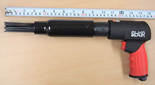 Pistol Air Pneumatic Needle Scaler Hammer Chisel 5000BPM 19 Needles 5 Chisels Remove Paint Rust Welding