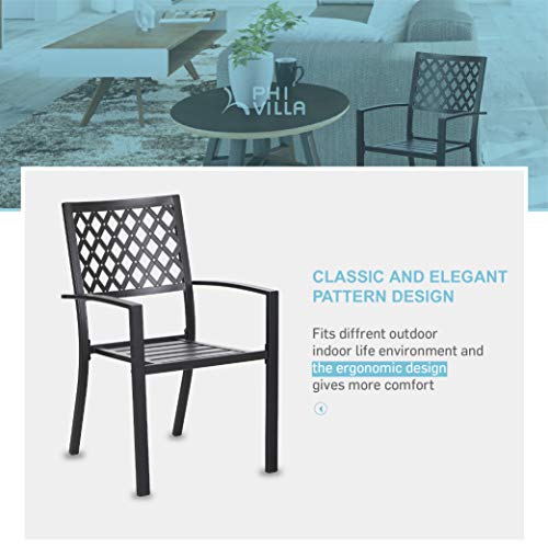 PHI-VILLA-Metal-Outdoor-Patio-Dining-Chairs-and-37x37-Wood-Like-Square-Table-Furniture-Set-of-5
