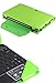 HHI Keyboard Case with Slim Portfolio Stand Cover for Asus Eee Pad Transformer TF300 - Apple Green (Package include a HandHelditems Sketch Stylus Pen)